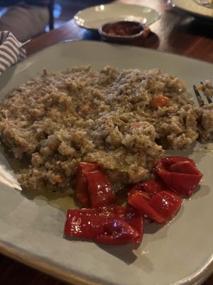 Vegan Pilaf- I was full after half! This is like a warm hug of a meal, and so flavorful 😋  at Moose-AKa's in Denali