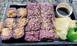 Sushi takeaway  at Tiger Club Vegan Sushi in Berlin