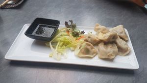 Dumplings at Tiger Club Vegan Sushi in Berlin