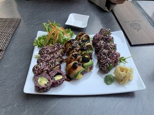 It looks good but is tasteless  at Tiger Club Vegan Sushi in Berlin