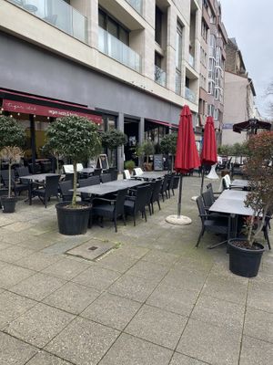 Outdoor seating  at Tiger Club Vegan Sushi in Berlin