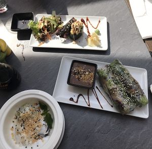 More food!  at Tiger Club Vegan Sushi in Berlin