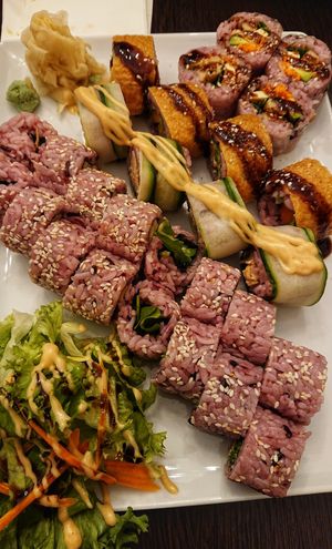 Vegan sushi at Tiger Club Vegan Sushi in Berlin