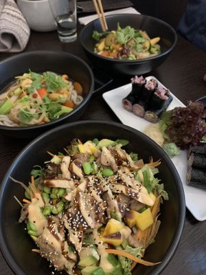 Lunch bowls and sushi  at Tiger Club Vegan Sushi in Berlin
