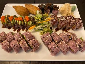 incredible sushi at Tiger Club Vegan Sushi in Berlin