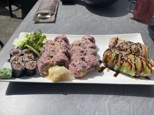 Vegan sushi  at Tiger Club Vegan Sushi in Berlin