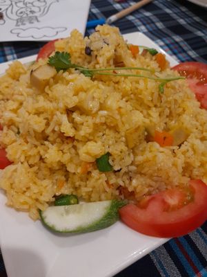 Chinese fried rice at Sen Vegan House in Ho Chi Minh City