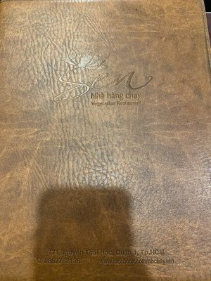 Menu Front 2  at Sen Vegan House in Ho Chi Minh City