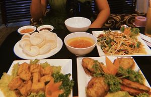 The fried eggplant/ Aubergine was so tasty!!  at Sen Vegan House in Ho Chi Minh City