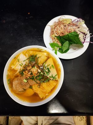 Bun Hue Noodle Soup at Sen Vegan House in Ho Chi Minh City