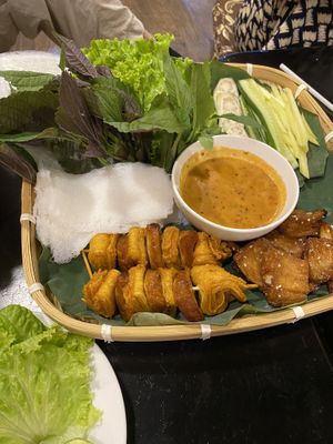 Wrap plate  at Sen Vegan House in Ho Chi Minh City