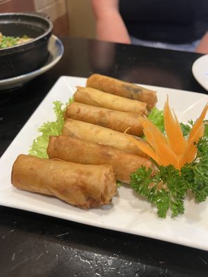 Spring rolls   at Sen Vegan House in Ho Chi Minh City