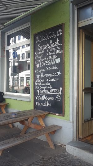 Their advertising caught my eye  at Miros Cafe in Berlin