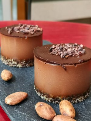 Vegan chocolate muss, creamy, delicately smooth fine taste 😋 at Rawcakes Thalia  in Sofia