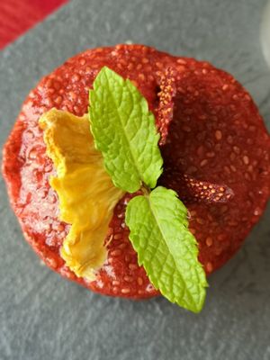 Lemon pie with fresh strawberries #glutenfree #vegan #refinedsugarfree at Rawcakes Thalia  in Sofia