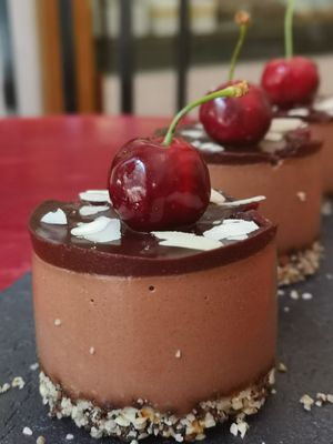 Chilly cherry Gluten-free mini pie at Rawcakes Thalia  in Sofia