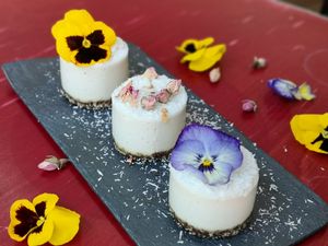 Rafaella muss, exquisite taste! All natural and organic coconut ingredients, agave syrup, cashew cream at Rawcakes Thalia  in Sofia