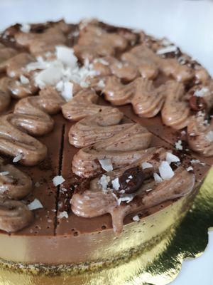 Plantbased gluten-free Mokka at Rawcakes Thalia  in Sofia