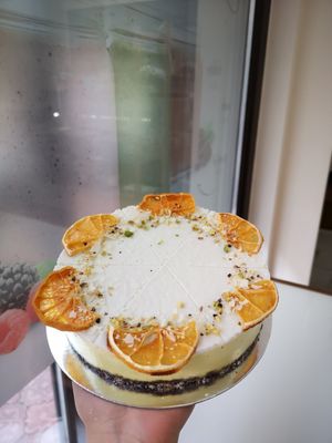 Winter Lemon Cheesecake #plantbased at Rawcakes Thalia  in Sofia