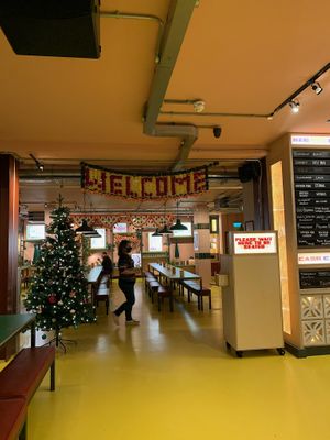 Interior of restaurant  #Veganuary at Bundobust in Liverpool