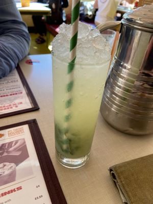 Very refreshing cucumber lime and mint mocktail  at Bundobust in Liverpool