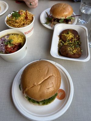 A feast! We loved the bhaji burger   at Bundobust in Liverpool