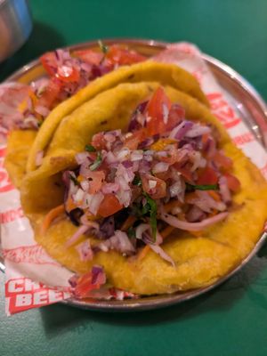 Achari Tofoo Tacos at Bundobust in Liverpool