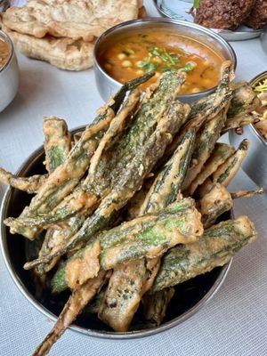 Fried okra  #Veganuary at Bundobust in Liverpool