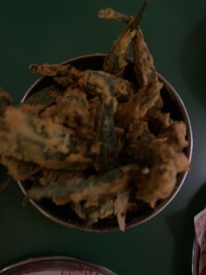 Okra Friesd  at Bundobust in Liverpool