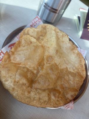 Puri (x2 comes with the saag)   at Bundobust in Liverpool