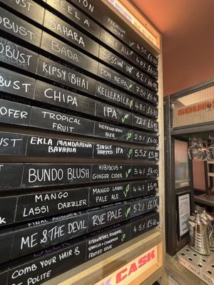 Drinks   at Bundobust in Liverpool