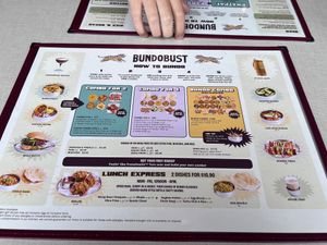 Menu  at Bundobust in Liverpool