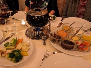 Fondue chinoise at Altes Tramdepot in Bern