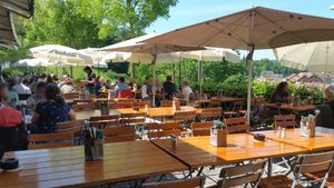 Outside seating at Altes Tramdepot in Bern