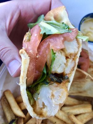 Cauliflower po’boy  at Crust Kitchen and Cocktails in Wilmington