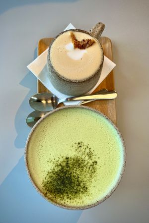Matcha latte  at Tea Stories in Eindhoven