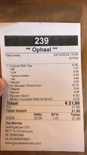   at Tea Stories in Eindhoven