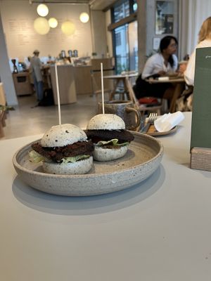 Favorite food: the bao buns with marinated mushrooms   at Tea Stories in Eindhoven