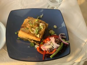 Vegan mousakka  at Costanita Restaurant in Crete