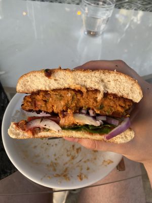 Vege Burger  at Costanita Restaurant in Crete