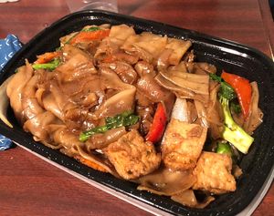 Drunken Noodles  at Thong Thai in Westerly