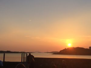 View on the bay  at The Towers Bar in Westport