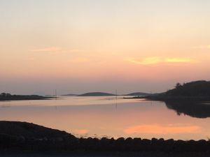 View on the bay at The Towers Bar in Westport