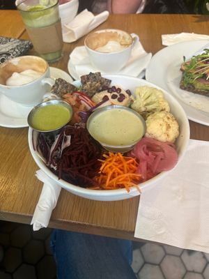 Cauliflower tahini bowl   at Kupfert & Kim - Yorkville in Toronto