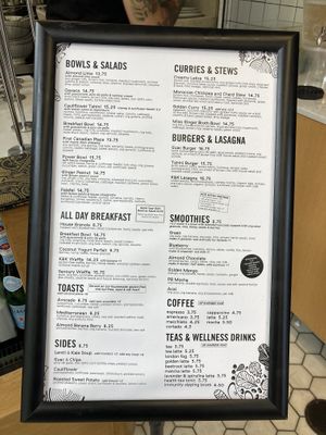 Menu  at Kupfert & Kim - Yorkville in Toronto