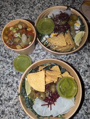 Oaxaca salad and Chili at Kupfert & Kim - Yorkville in Toronto