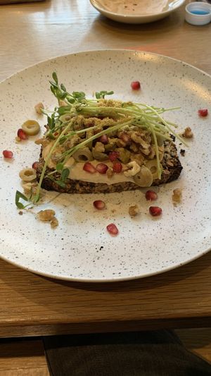 Mediterranean Toast 😋  at Kupfert & Kim - Yorkville in Toronto