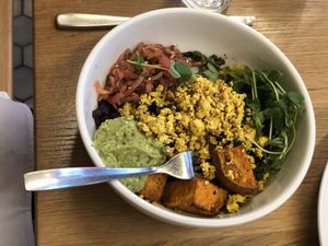 Tofu Scramble Breakfast Bowl at Kupfert & Kim - Yorkville in Toronto