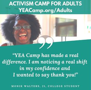 Many campers describe YEA Camp as a life-changing experience. at YEA Camp in Hinsdale