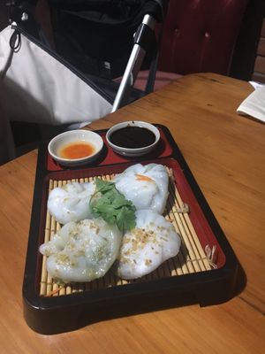 Chive dumplings at Klua Sathorn in Castlemaine